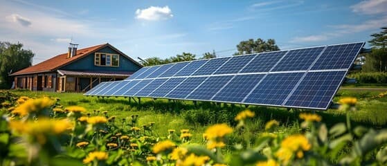 Terrain avec photovoltaïque